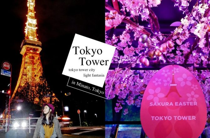 日本東京｜2018全新改造東京鐵塔。浪漫櫻花燈光投影秀