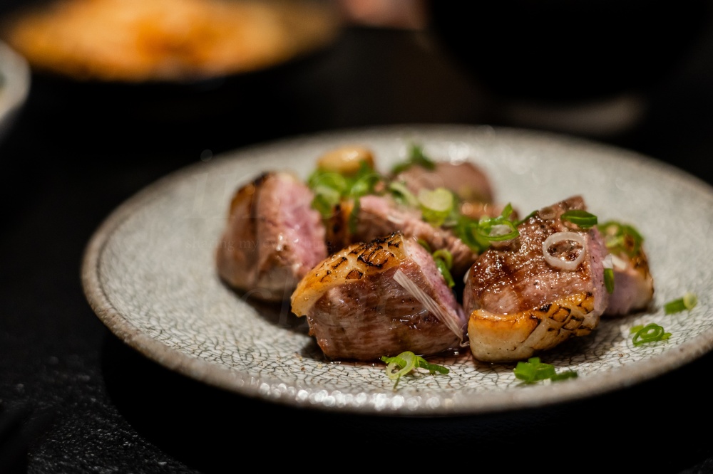 嘉義燒肉觀止晚餐食記：1500元吃牛套餐評價？全程代烤超爽吃