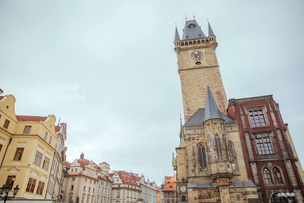捷克布拉格舊城區,天文鐘,火藥塔,舊城廣場,胡斯雕像
